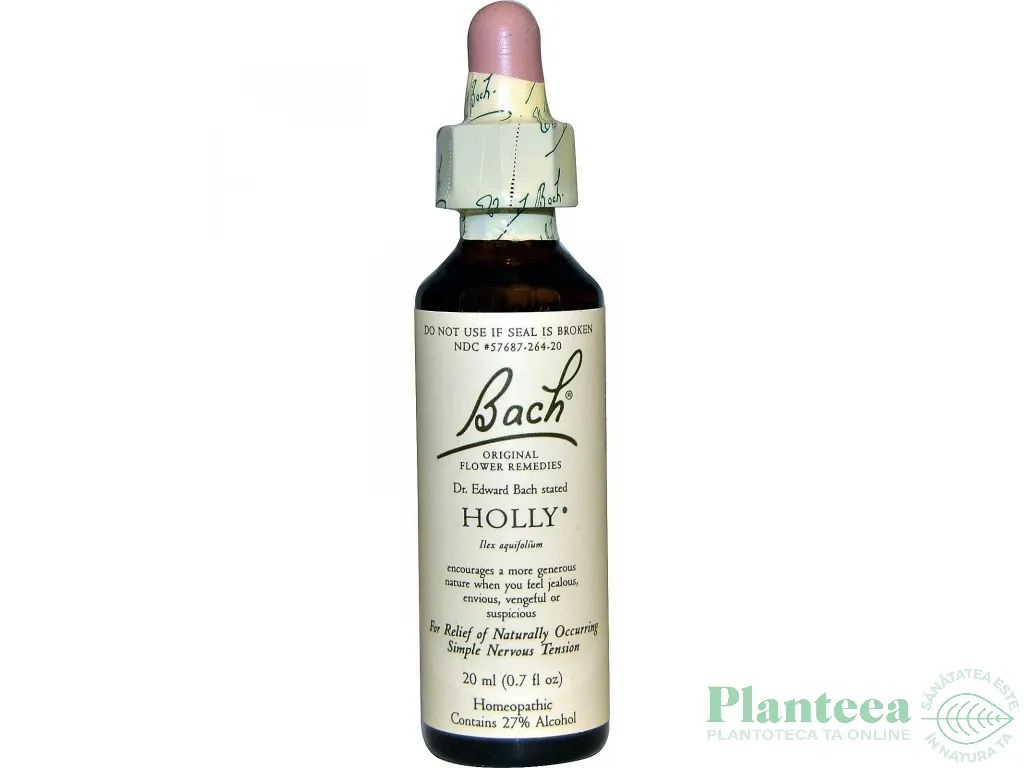 Picaturi florale holly nr15 20ml - BACH REMEDIES