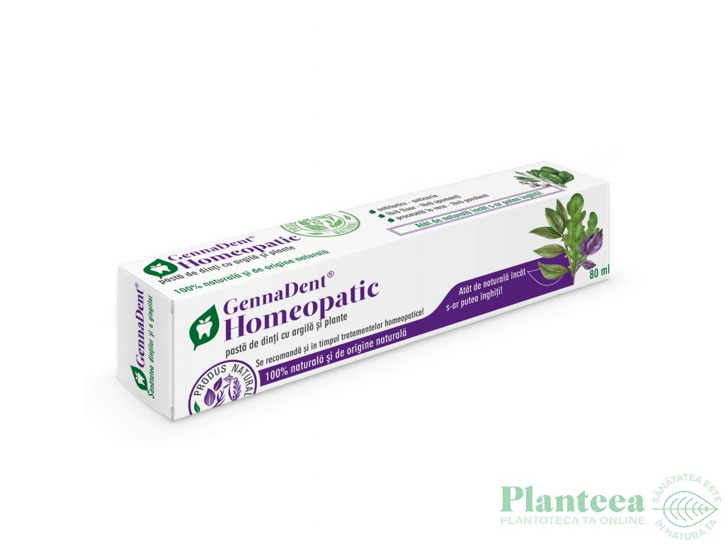 Pasta dinti anticarie Homeopatic 80ml - VIVA NATURA