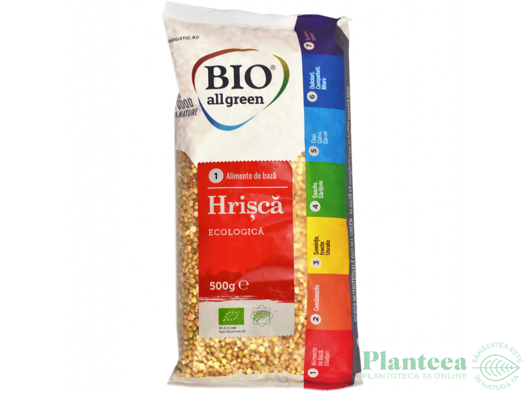 Hrisca cruda boabe eco 500g - BIO ALL GREEN