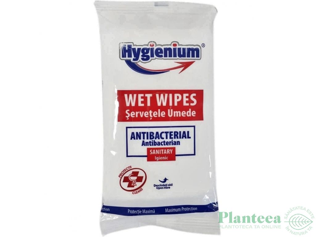 Servetele umede antibacteriene 24b - HYGIENIUM