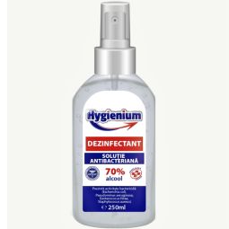 Solutie antibacteriana dezinfectare maini pulverizator 250ml - HYGIENIUM