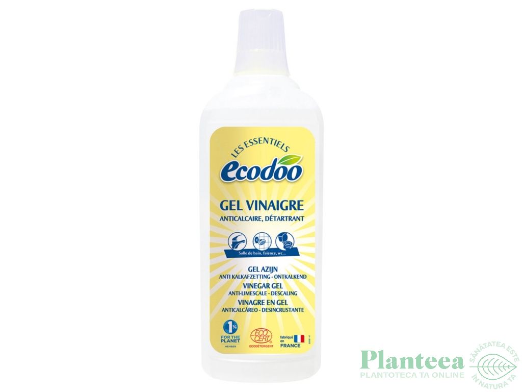 Gel detartrant curatare otet 750ml - ECODOO