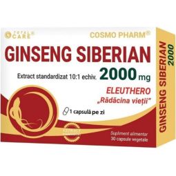 Ginseng siberian 2000mg 30cp - COSMO PHARM