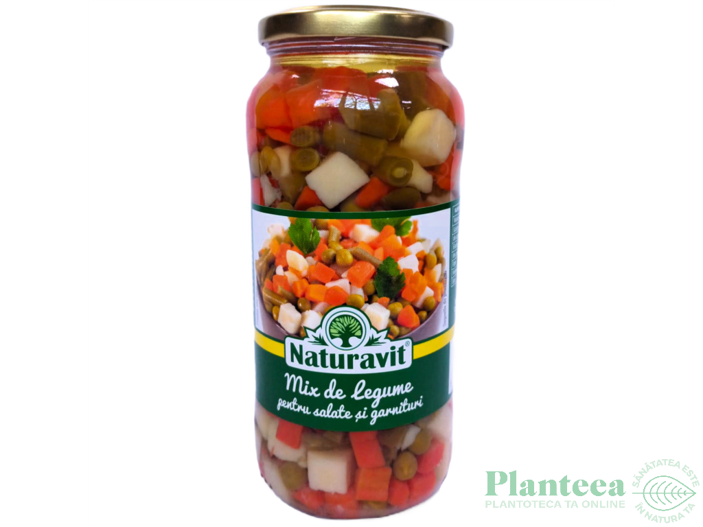 Mix legume pentru salate garnituri 540g/580ml - NATURAVIT