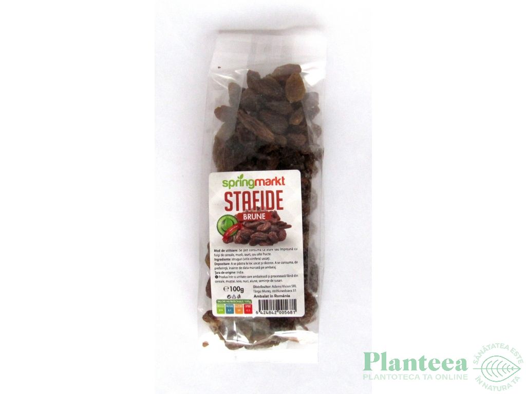 Stafide brune 100g - SPRINGMARKT