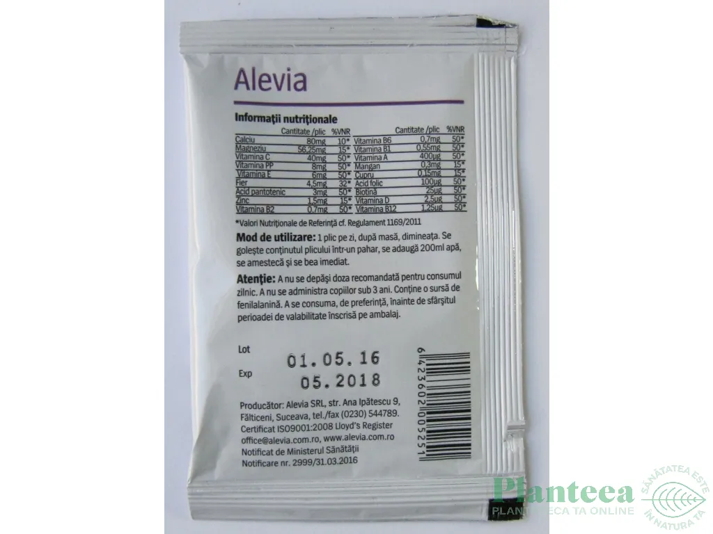 Vitamine minerale Junior solubile 1pl - ALEVIA