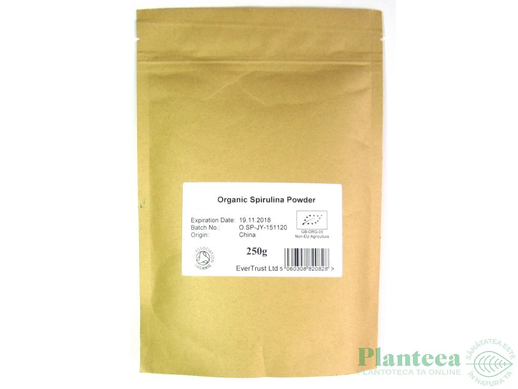 Pulbere spirulina 250g - EVERTRUST