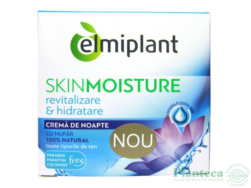 Crema noapte hidratanta nufar SkinMoisture 50ml - ELMIPLANT