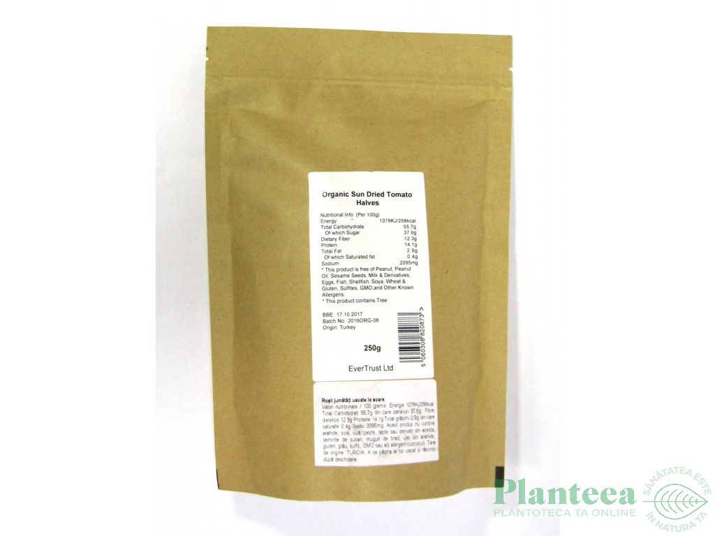 Rosii uscate la soare 250g - EVERTRUST