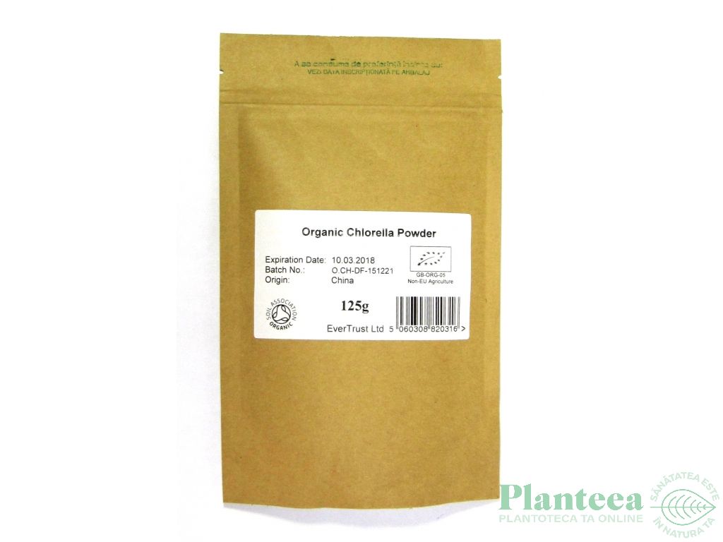 Pulbere chlorella 125g - EVERTRUST