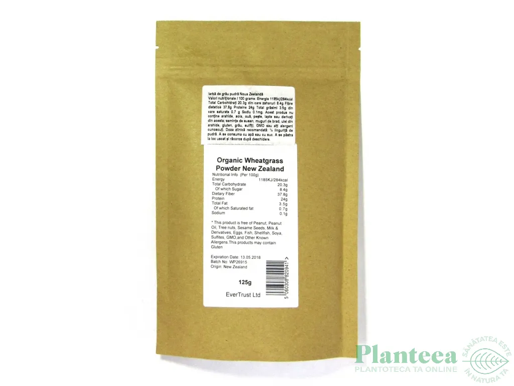 Pulbere iarba grau noua zeelanda 125g - EVERTRUST