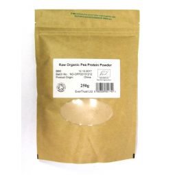 Pulbere proteica mazare raw organica 250g - EVERTRUST
