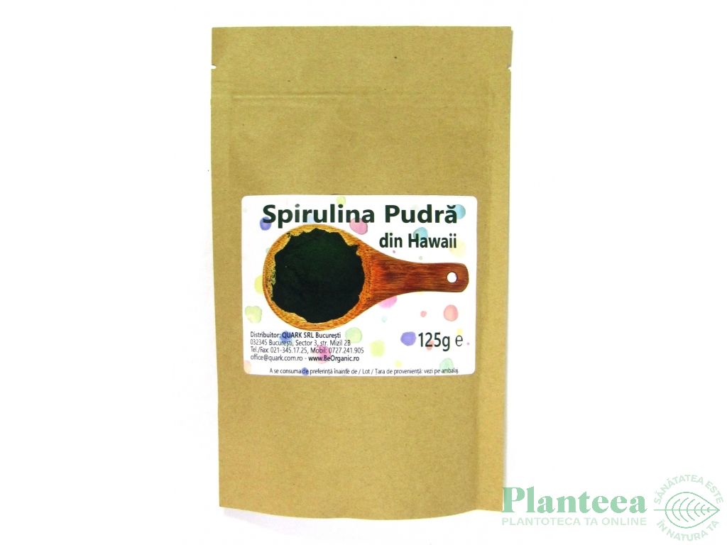 Pulbere spirulina hawai 125g - EVERTRUST