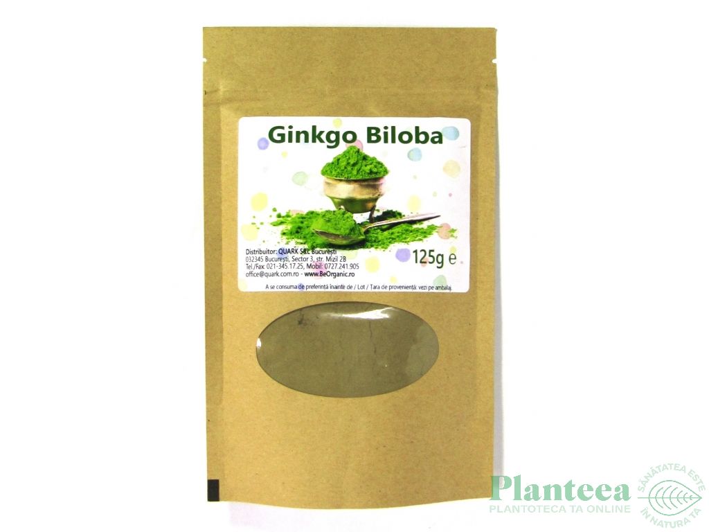 Pulbere ginkgo biloba 125g - EVERTRUST