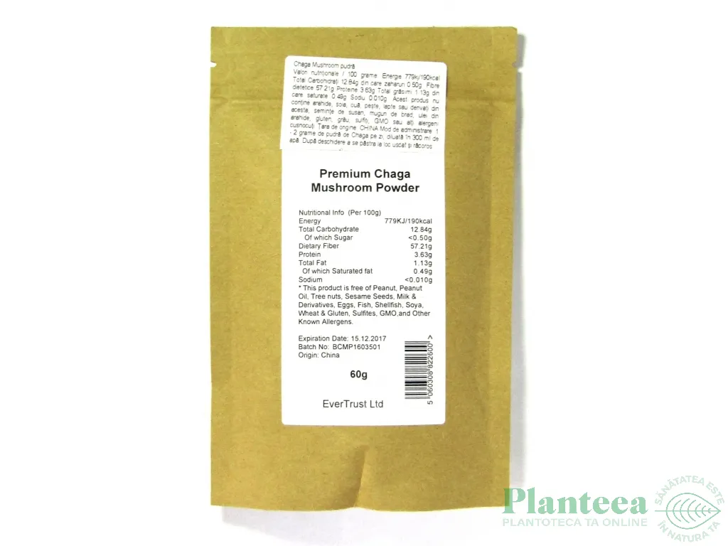 Pulbere chaga 60g - EVERTRUST