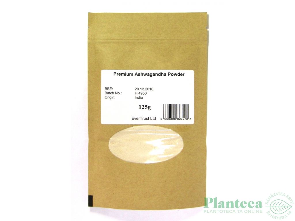 Pulbere ashwagandha 125g - EVERTRUST