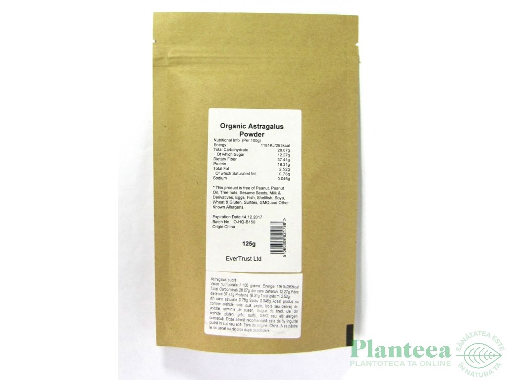 Pulbere astragalus 125g - EVERTRUST