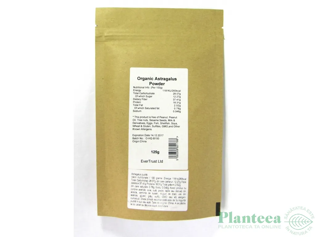 Pulbere astragalus 125g - EVERTRUST