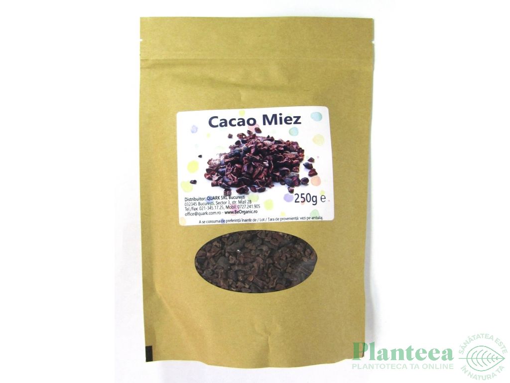 Cacao nibs raw organic 250g - EVERTRUST