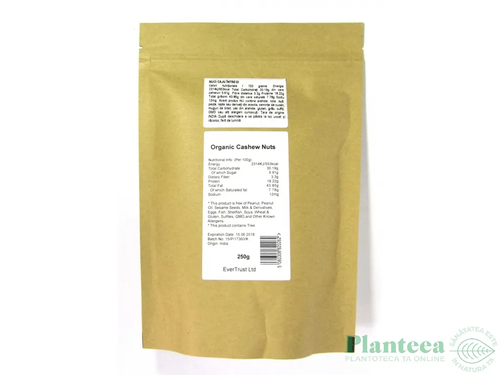 Caju crud 250g - EVERTRUST