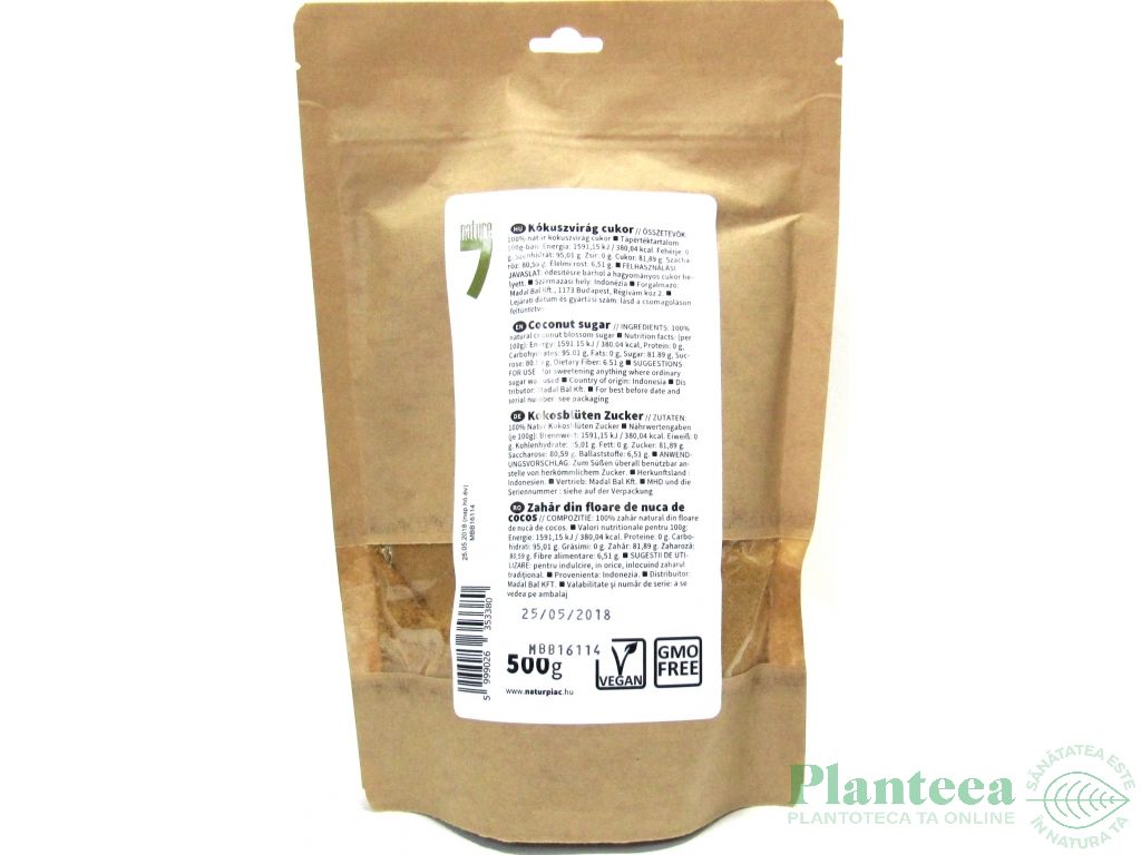 Zahar flori cocos 500g - NATURPIAC