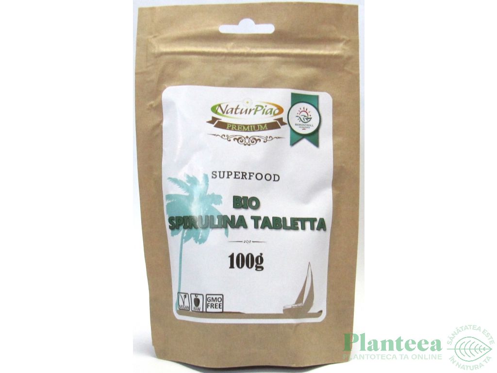 Spirulina 500mg bio 100cp - NATURPIAC