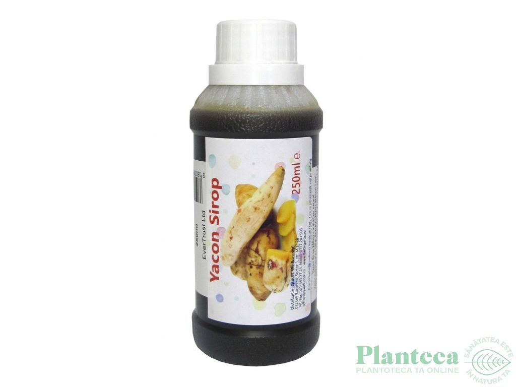 Sirop yacon indulcitor raw bio 250ml - EVERTRUST