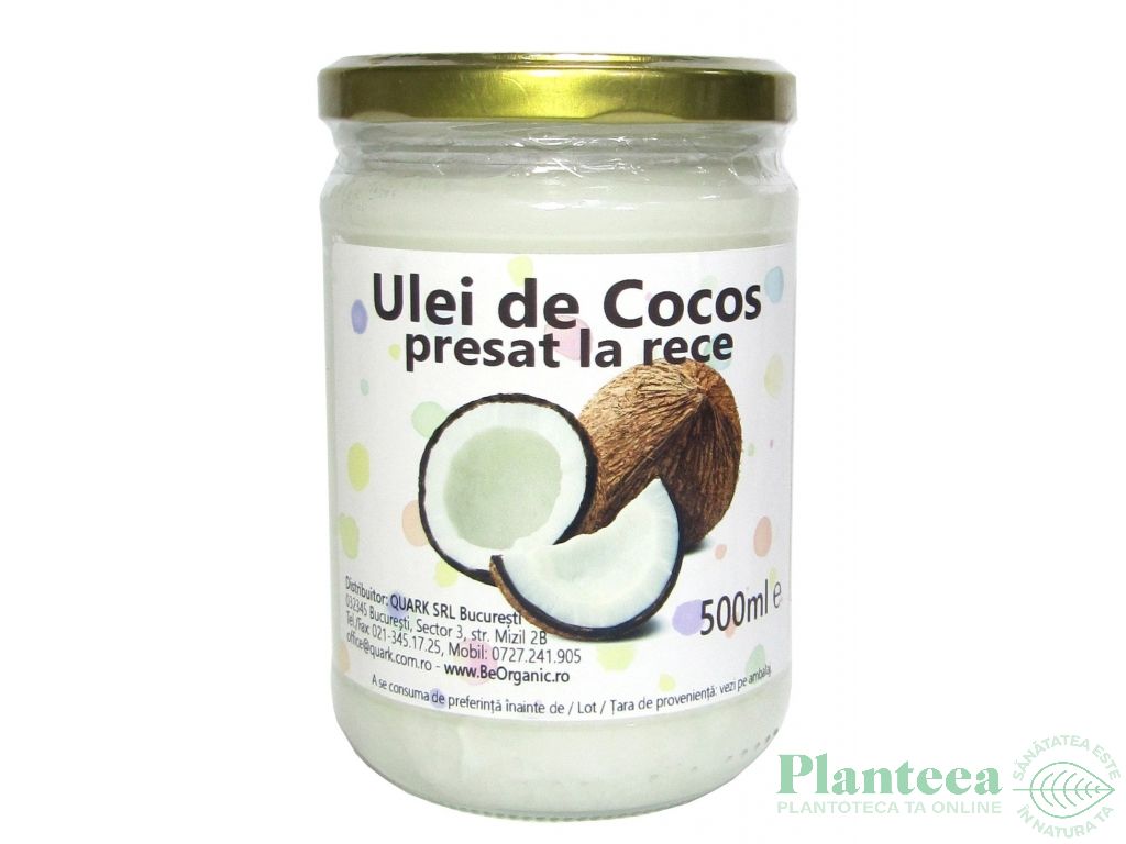 Ulei cocos presat rece 500ml - EVERTRUST