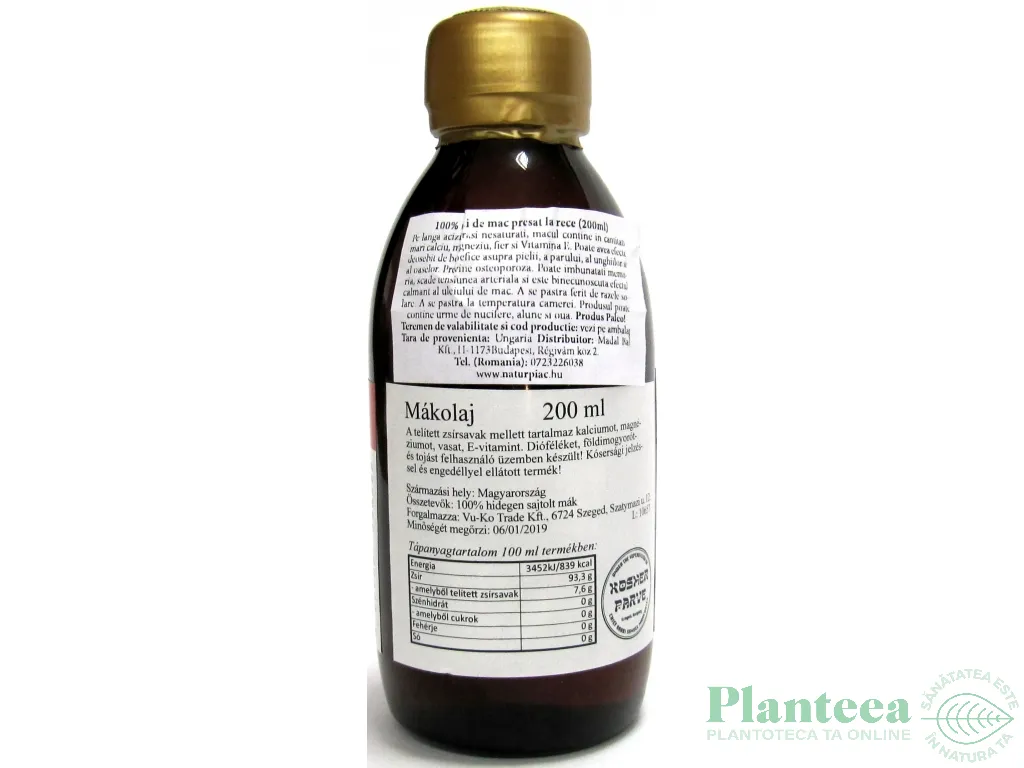 Ulei mac 200ml - VUKO TRADE