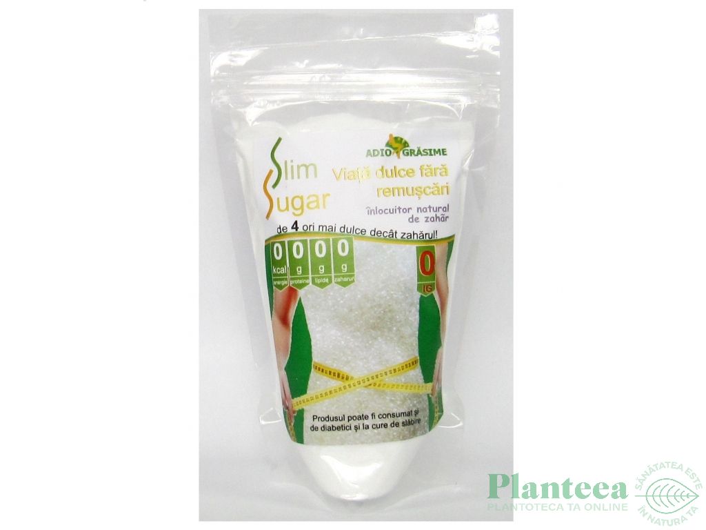 SlimSugar indulcitor natural cristalizat 250g - ADIO GRASIME