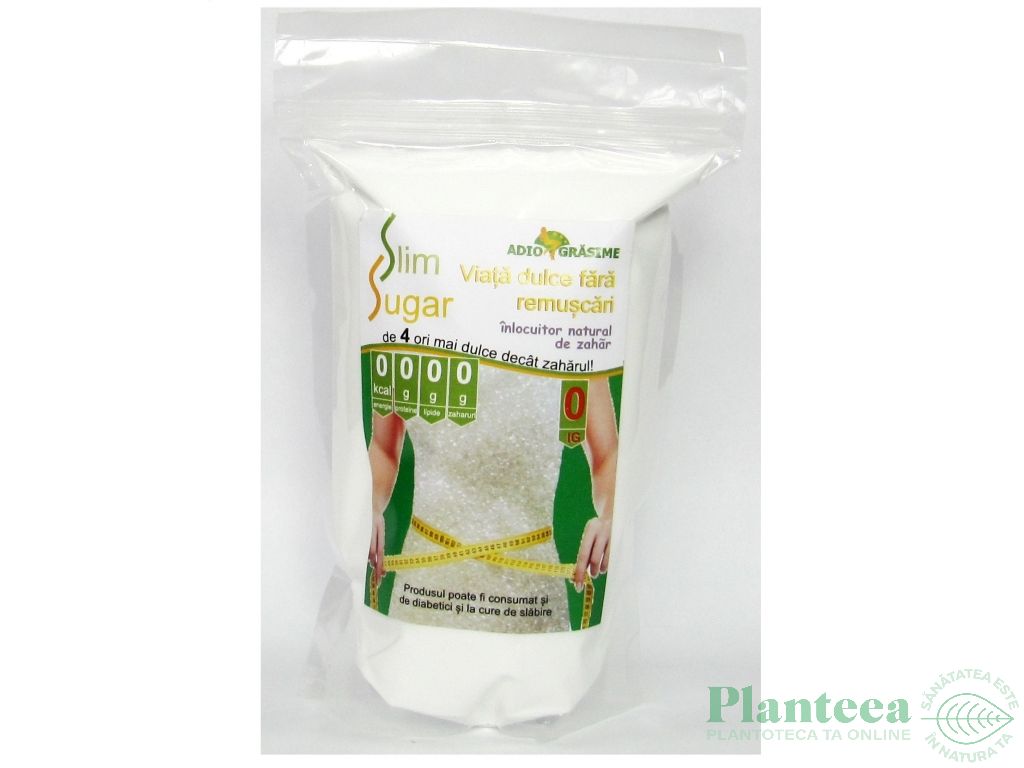 SlimSugar indulcitor natural cristalizat 500g - ADIO GRASIME