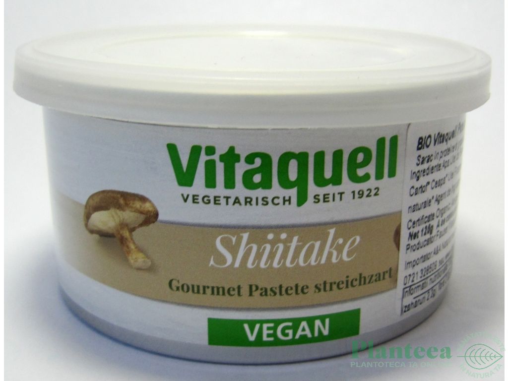 Pate vegetal ciuperci shiitake eco 125g - VITAQUELL