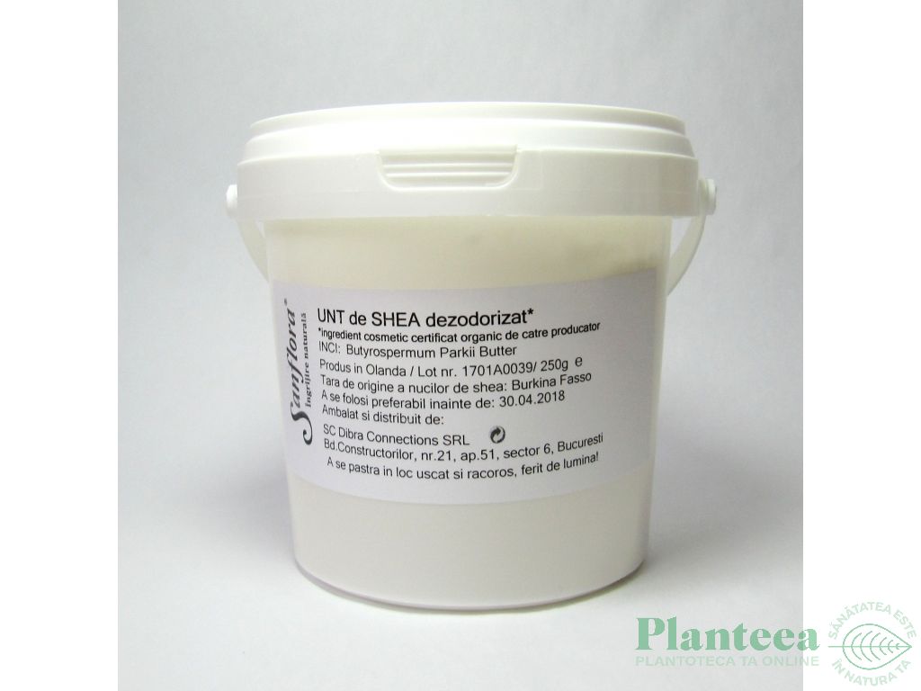 Unt shea rafinat 250g - SANFLORA