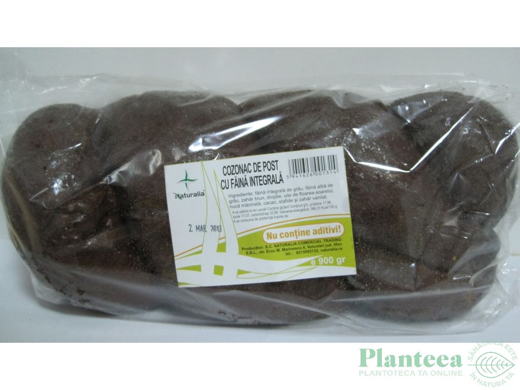 Cozonac post faina integrala 700g - NATURALIA