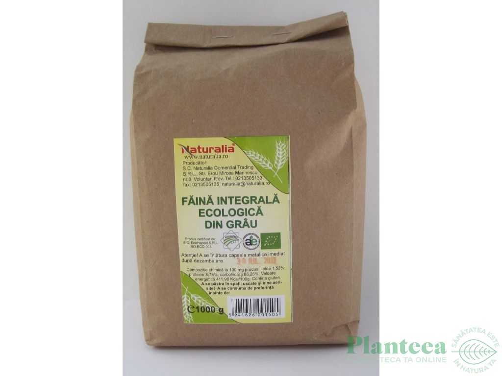 Faina grau integral {ambalaj rustic} eco 1kg - NATURALIA