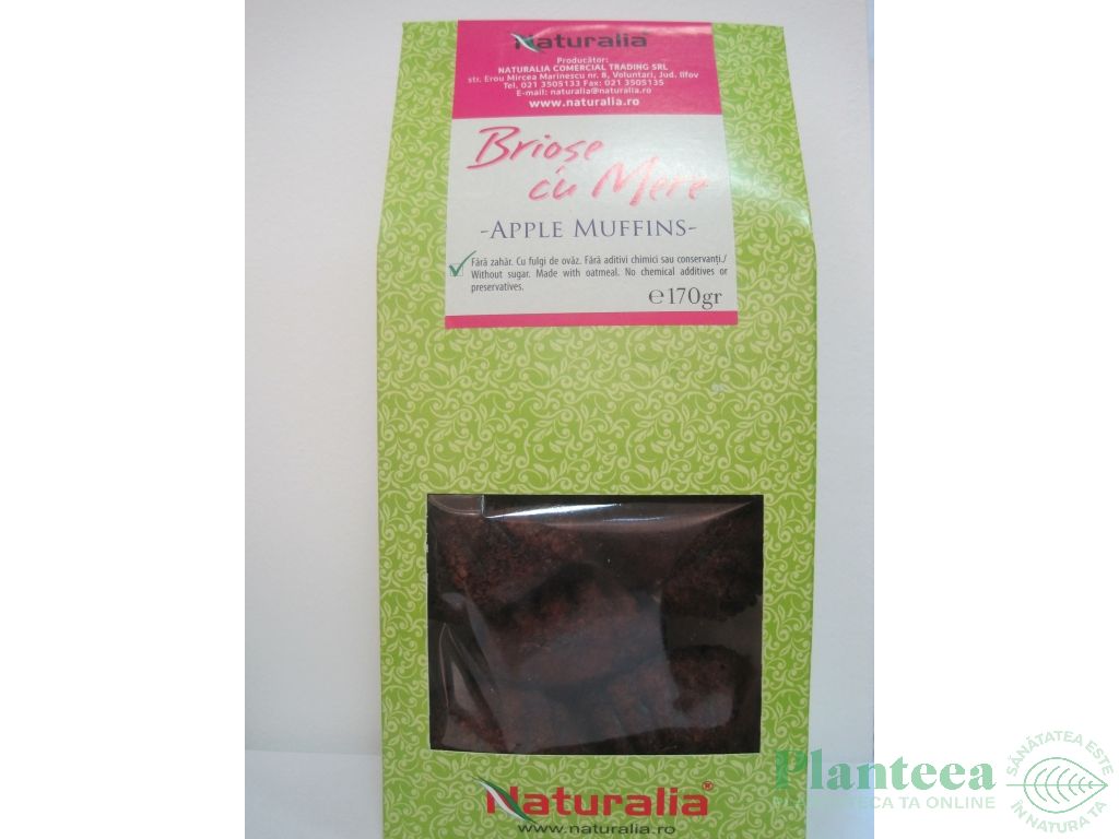 Briose cu mere eco 170g - NATURALIA