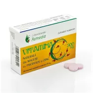 Vitamina C 300mg macese propolis Zn masticabile 20cp - REMEDIA