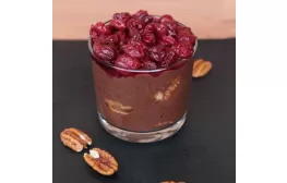 Poza Tapioca cu Cacao, Vişine şi nuci Pecan.