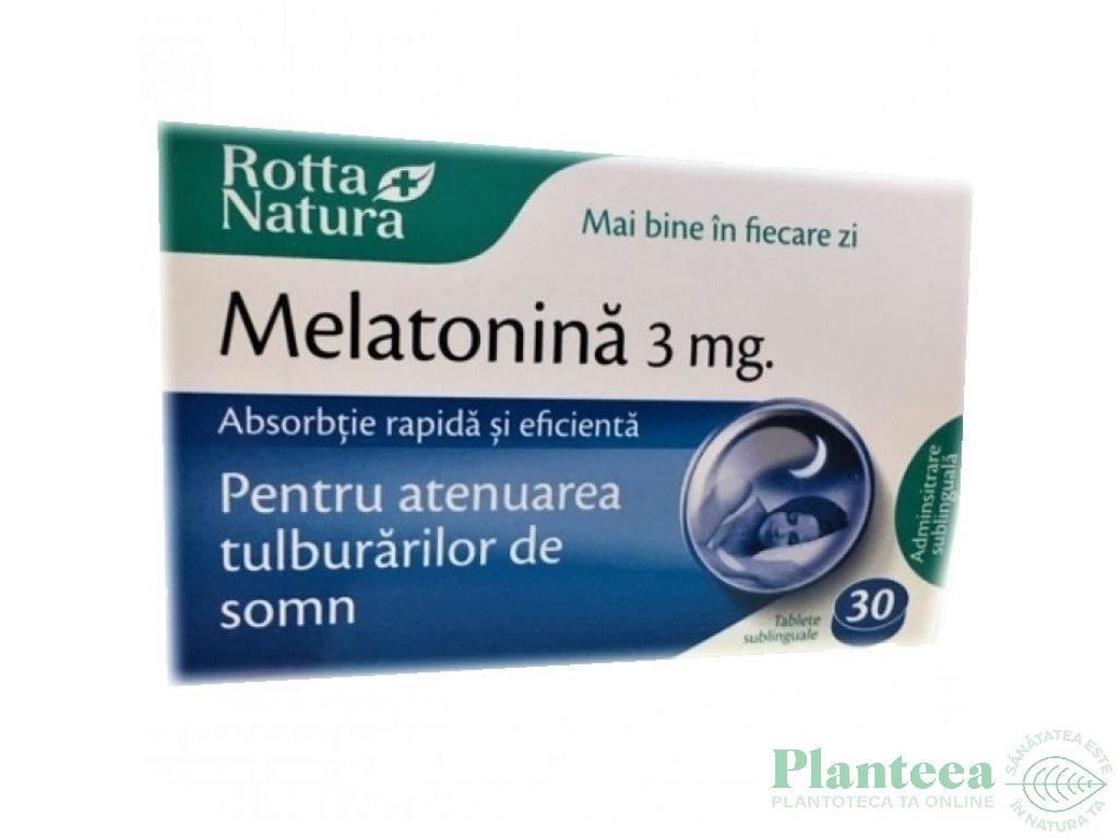 Melatonina 3mg 30cp - ROTTA NATURA