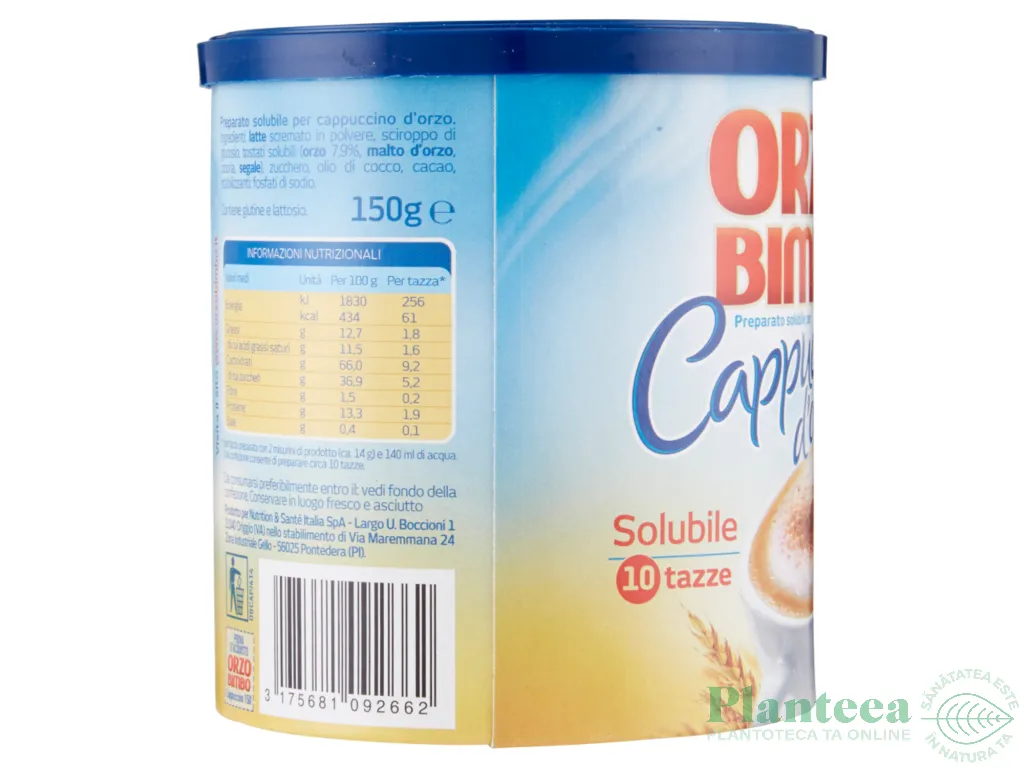Cappuccino solubil din orz 150g - ORZO BIMBO