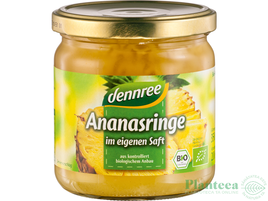 Compot ananas rondele eco 350g - DENNREE