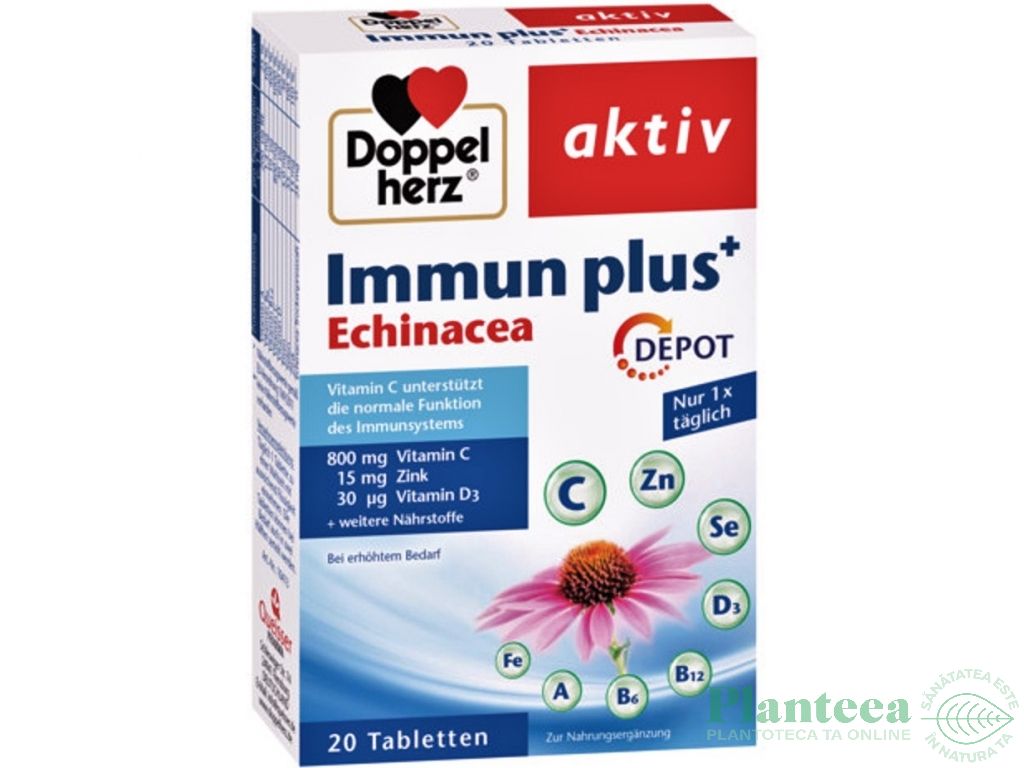 Aktiv immun plus echinaceea Depot 20cp - DOPPEL HERZ