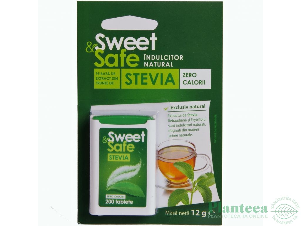 Stevie indulcitor tablete 200b - SWEET&SAFE