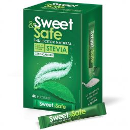 Stevie indulcitor cristalizat plicuri 40pl - SWEET&SAFE