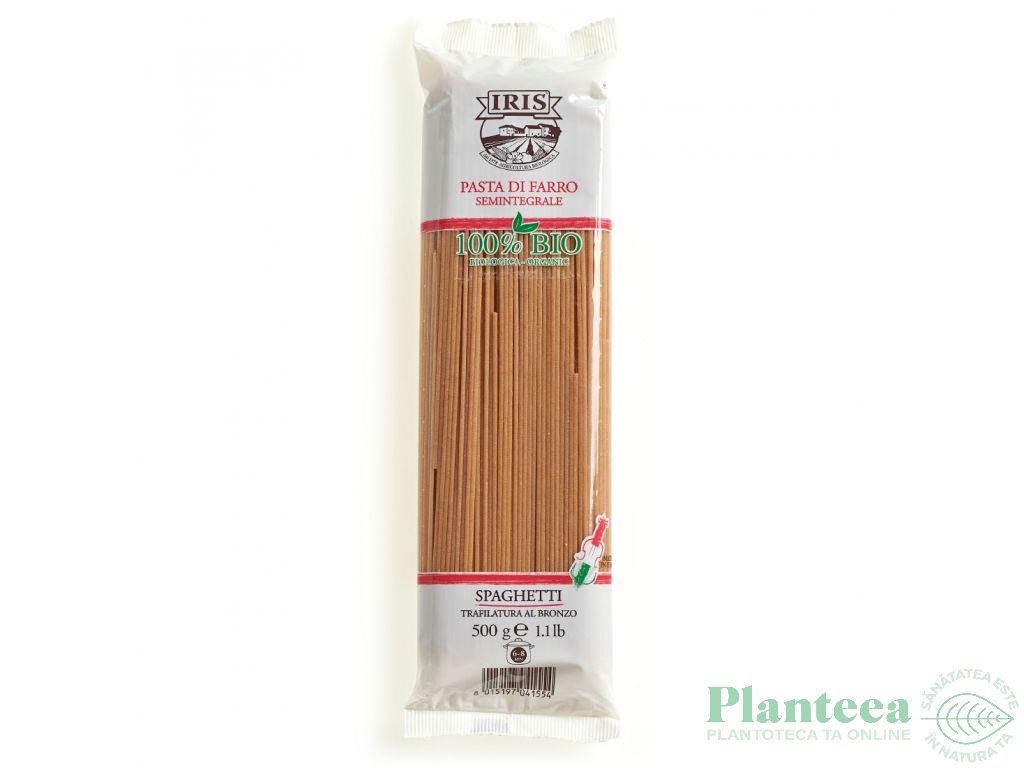 Paste spaghete spelta semiintegrala 500g - IRIS BIO
