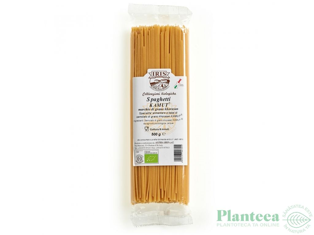 Paste spaghete kamut integral eco 500g - IRIS BIO