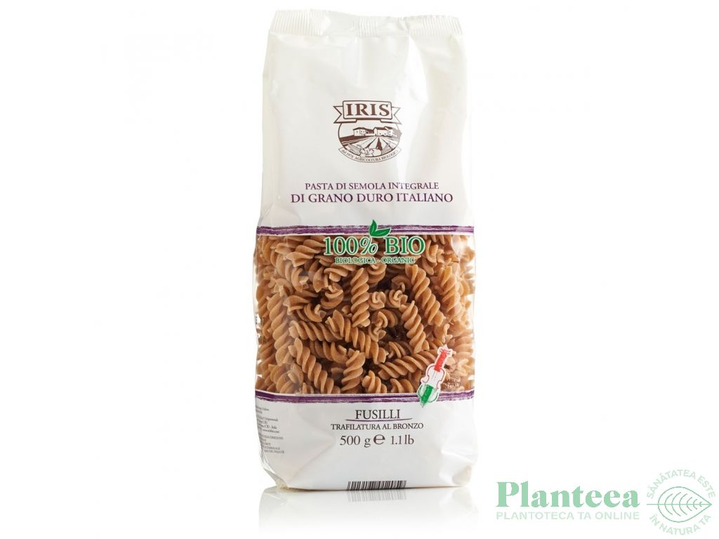 Paste fusilli grau integral eco 500g - IRIS BIO