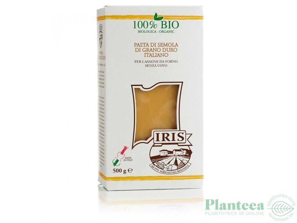 Paste lasagna grau eco 500g - IRIS BIO