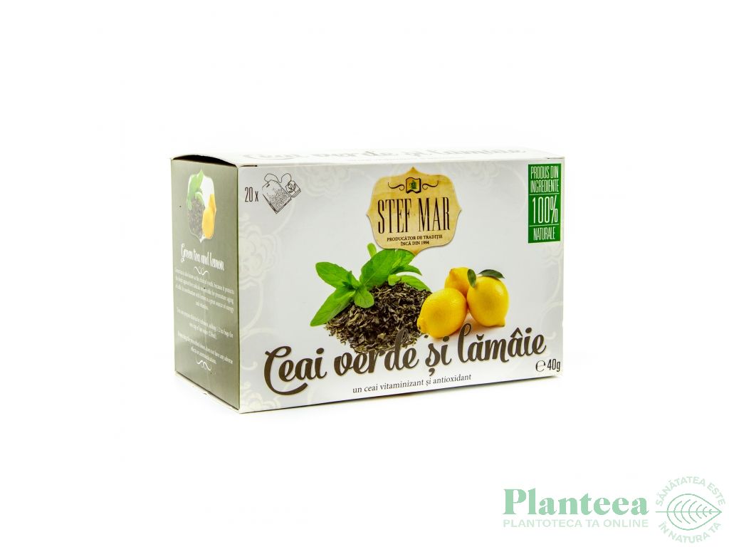 Ceai verde lamaie premium 20dz - STEFMAR