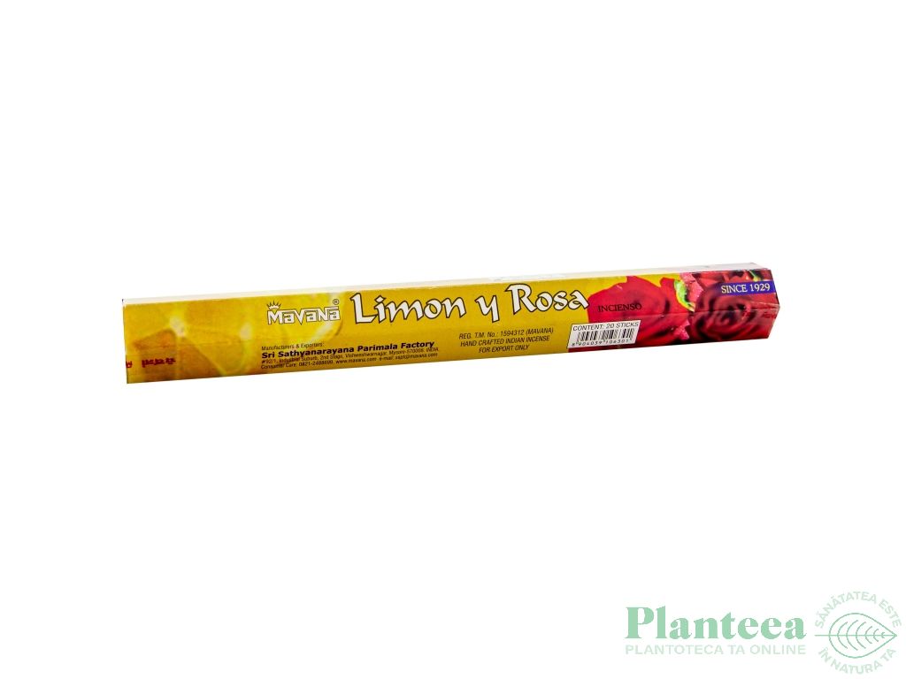Betisoare parfumate lemon rose 20b - ROSIMPEX